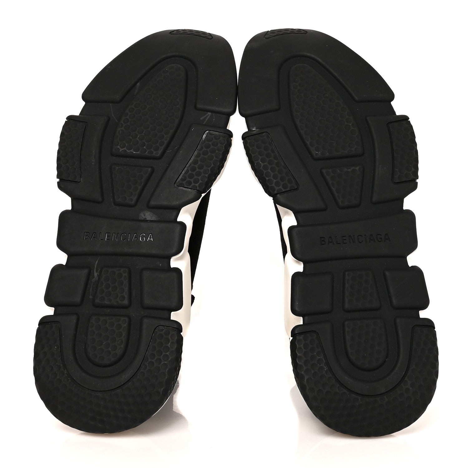 Balenciaga Neoprene Knit Womens Speed Sneakers 38 Black White 5 of 7