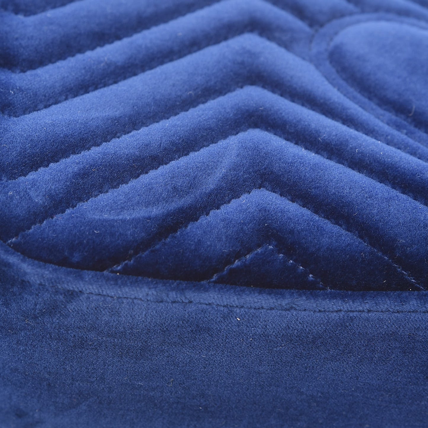 Velvet Matelasse Small GG Marmont Shoulder Bag Cobalt Blue