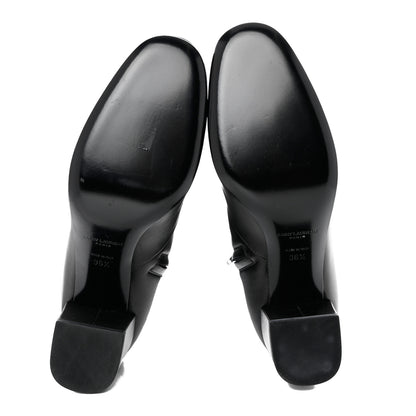 Saint Laurent Calfskin Babies 70 Lace-Up Boots 36.5 Black 5 of 7