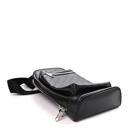 Gucci Guccissima Sling Backpack Black 4 of 10