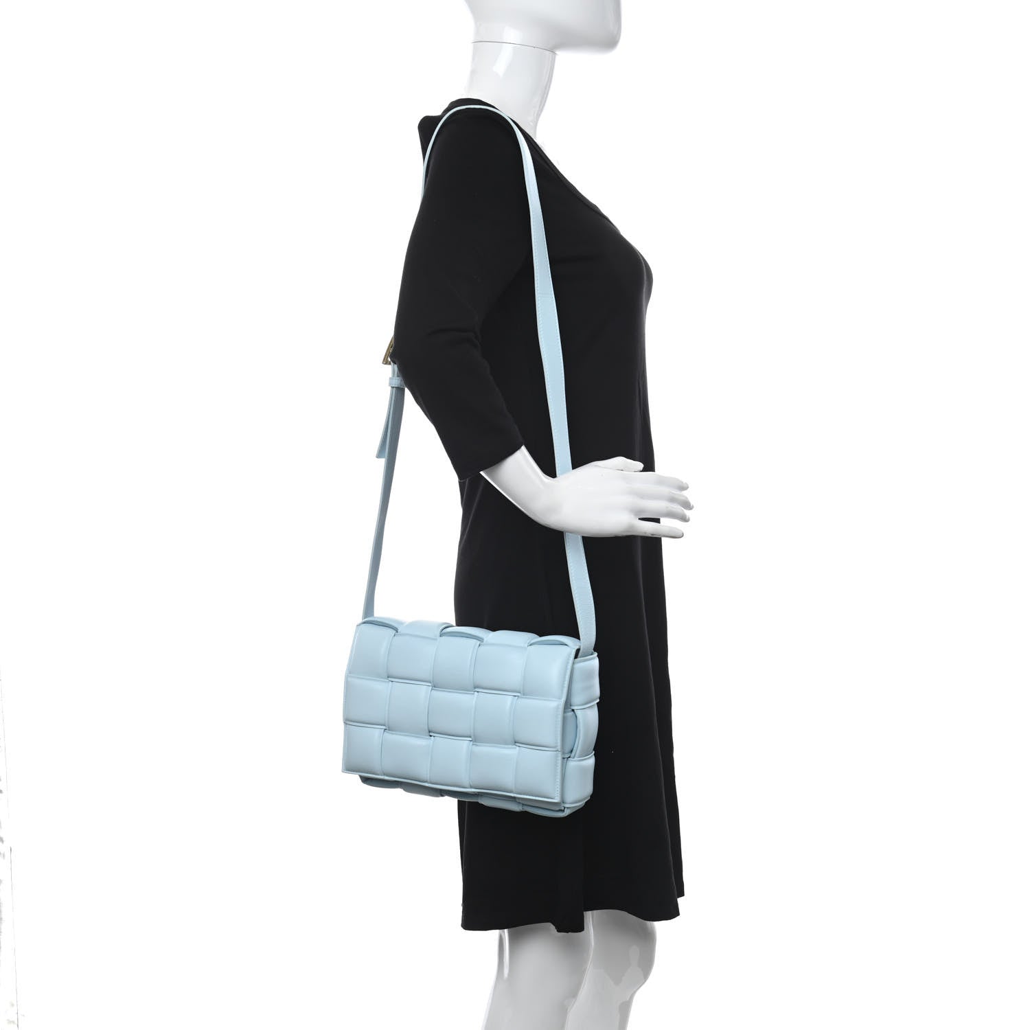 Bottega Veneta Nappa Maxi Intreccio Padded Cassette Crossbody Bag Ice 2 of 14