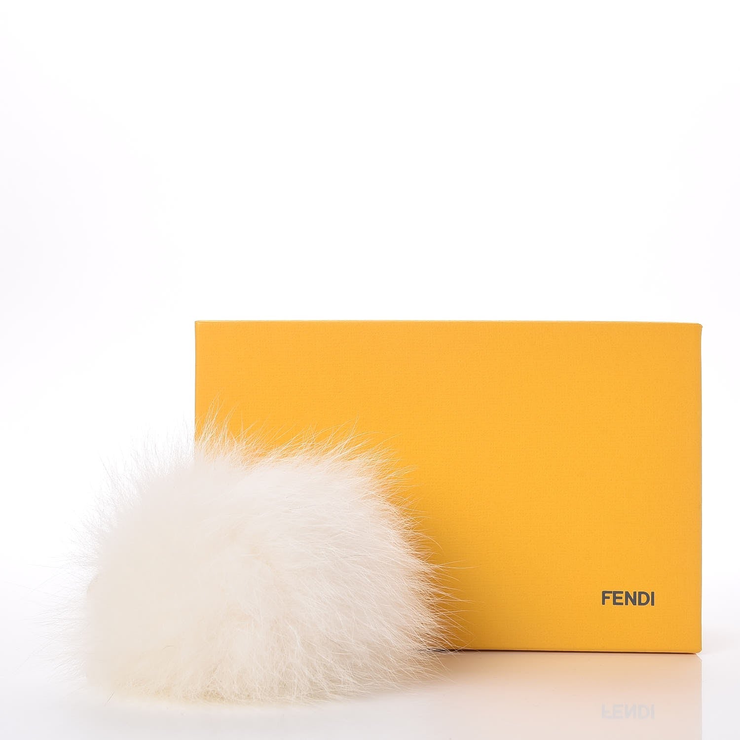 Fendi Fox Fur Pom Pom Bag Charm White 4 of 4