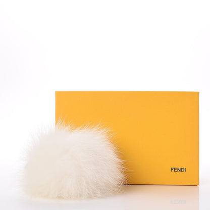 Fendi Fox Fur Pom Pom Bag Charm White 4 of 4
