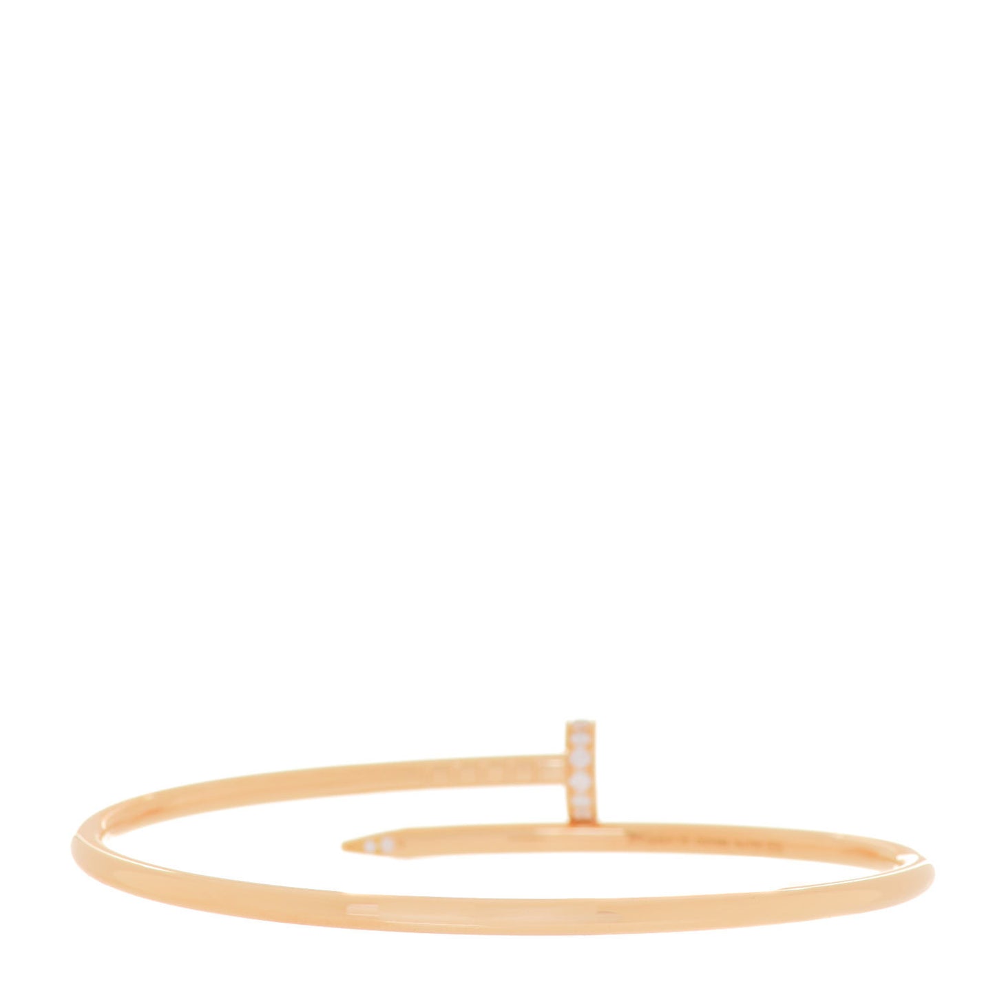 18K Yellow Gold Diamond Small Juste Un Clou Bracelet 16