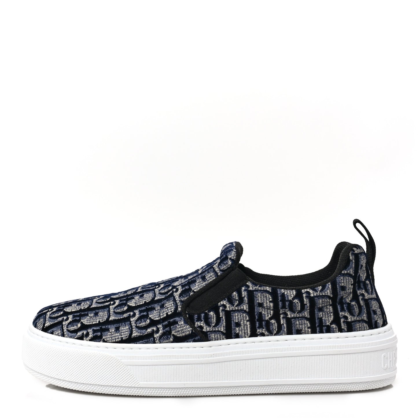 Velvet Oblique Womens Solar Slip On Sneakers 39 Deep Blue