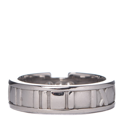 Tiffany 18K White Gold Diamond Atlas Ring 52 6 4 of 6