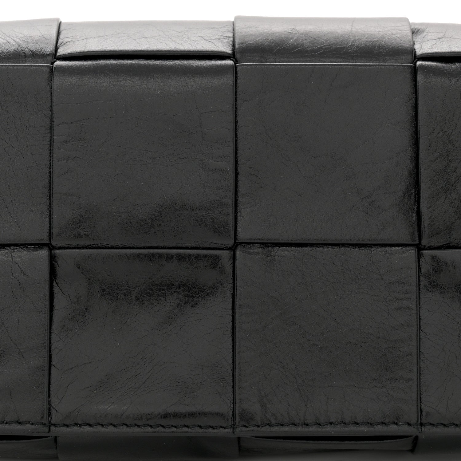 Bottega Veneta Paper Calfskin Maxi Intreccio The Belt Cassette Bag Black 8 of 10