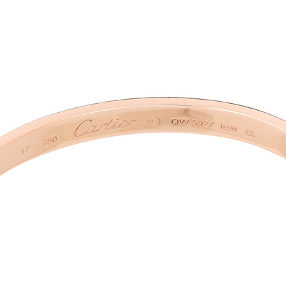 Cartier 18K Pink Gold LOVE Bracelet 17 6 of 8