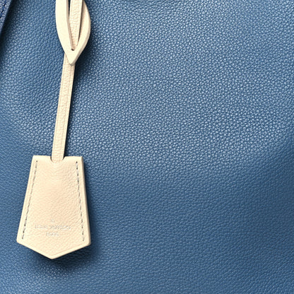 Louis Vuitton Calfskin Lockme Bucket Blue Jean 7 of 11