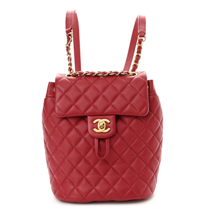 Chanel Calfskin Quilted Mini Urban Spirit Backpack Red 2 of 10