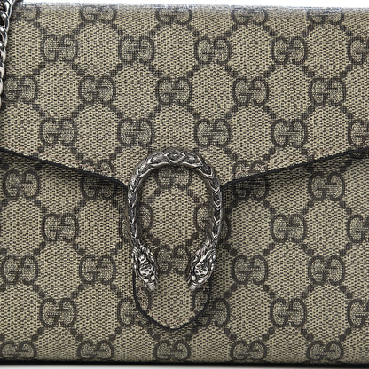 Gucci GG Supreme Monogram Mini Dionysus Chain Wallet Beige Taupe 10 of 10