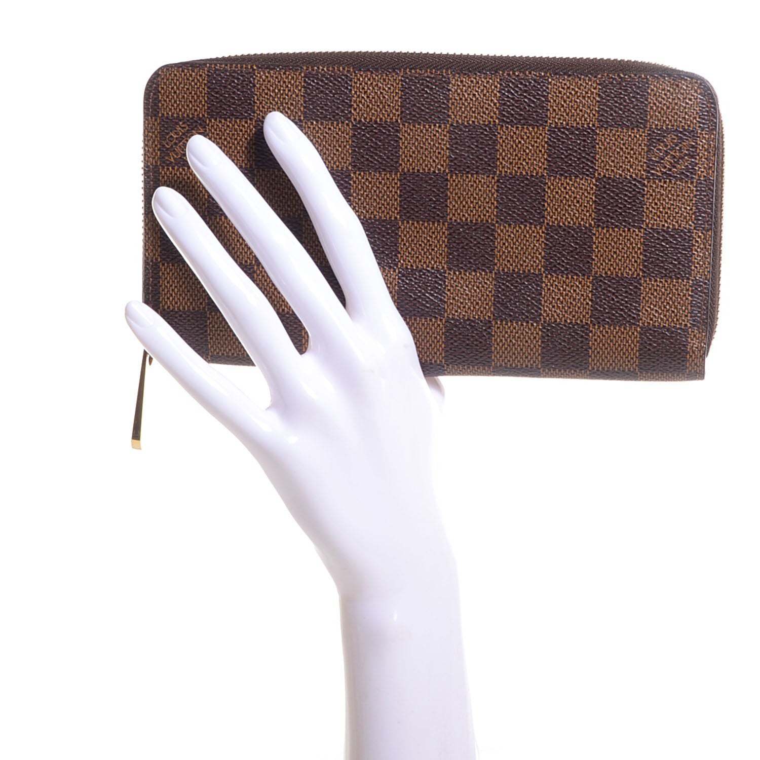 Louis Vuitton Damier Ebene Zippy Wallet 2 of 8