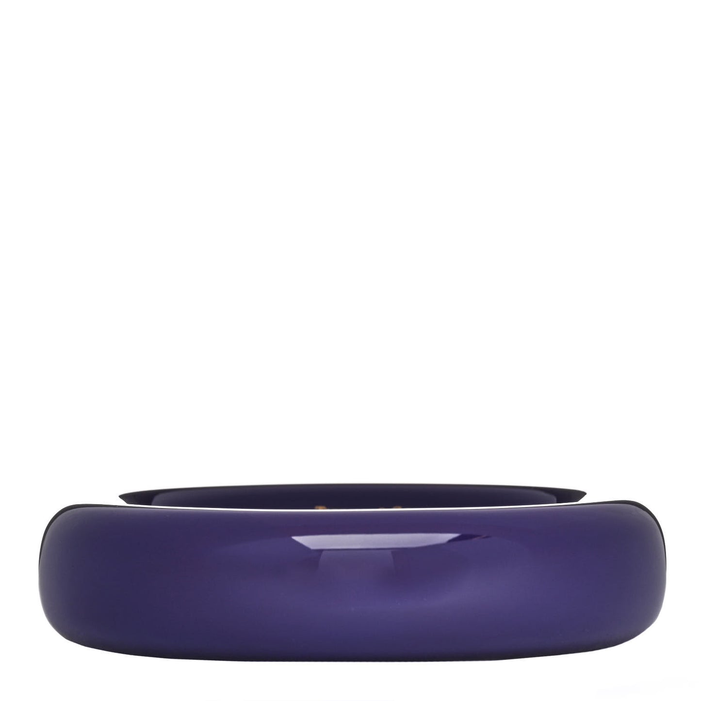 Lacquer Hardwood Elsa Peretti Doughnut Bangle Bracelet Purple
