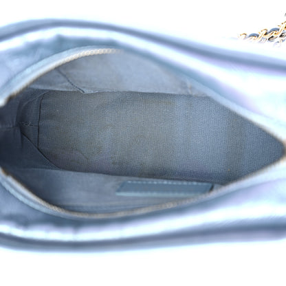 Chanel Iridescent Lambskin Calfskin Quilted Small Gabrielle Hobo Blue 5 of 10