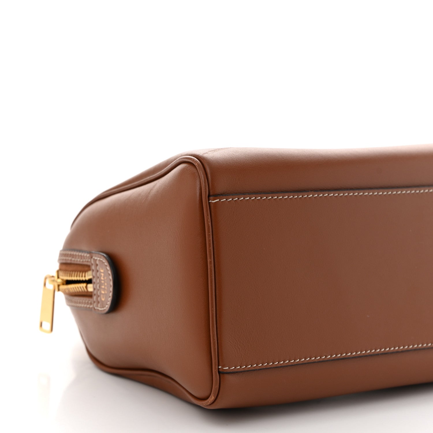 Celine Smooth Calfskin Triomphe Small Boston Bag Tan 9 of 11