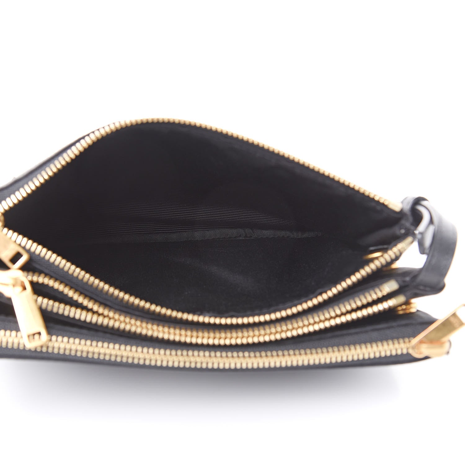 Celine Sequin Small Trio Crossbody Bag Black 6 of 10