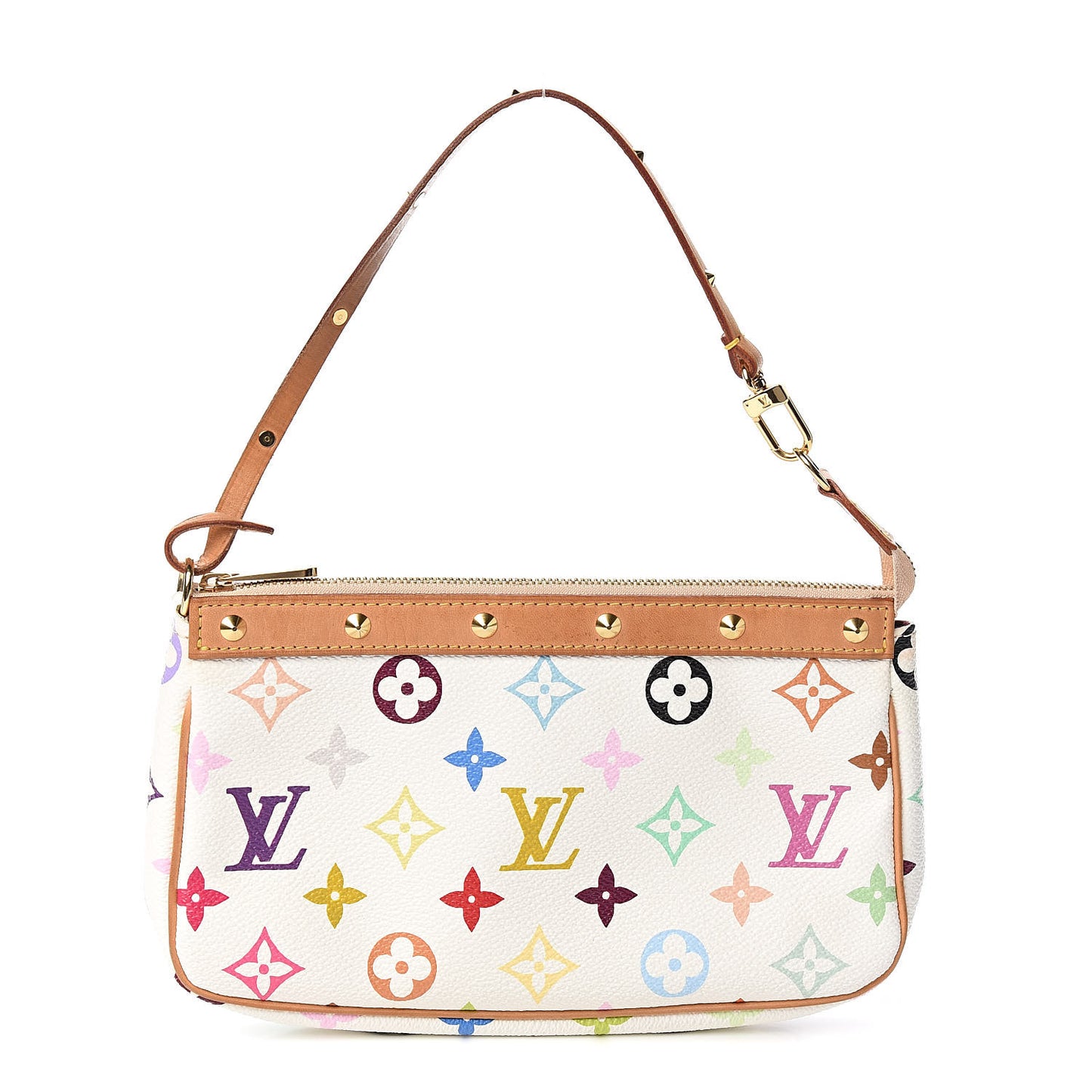 Monogram Multicolor Pochette Accessories White