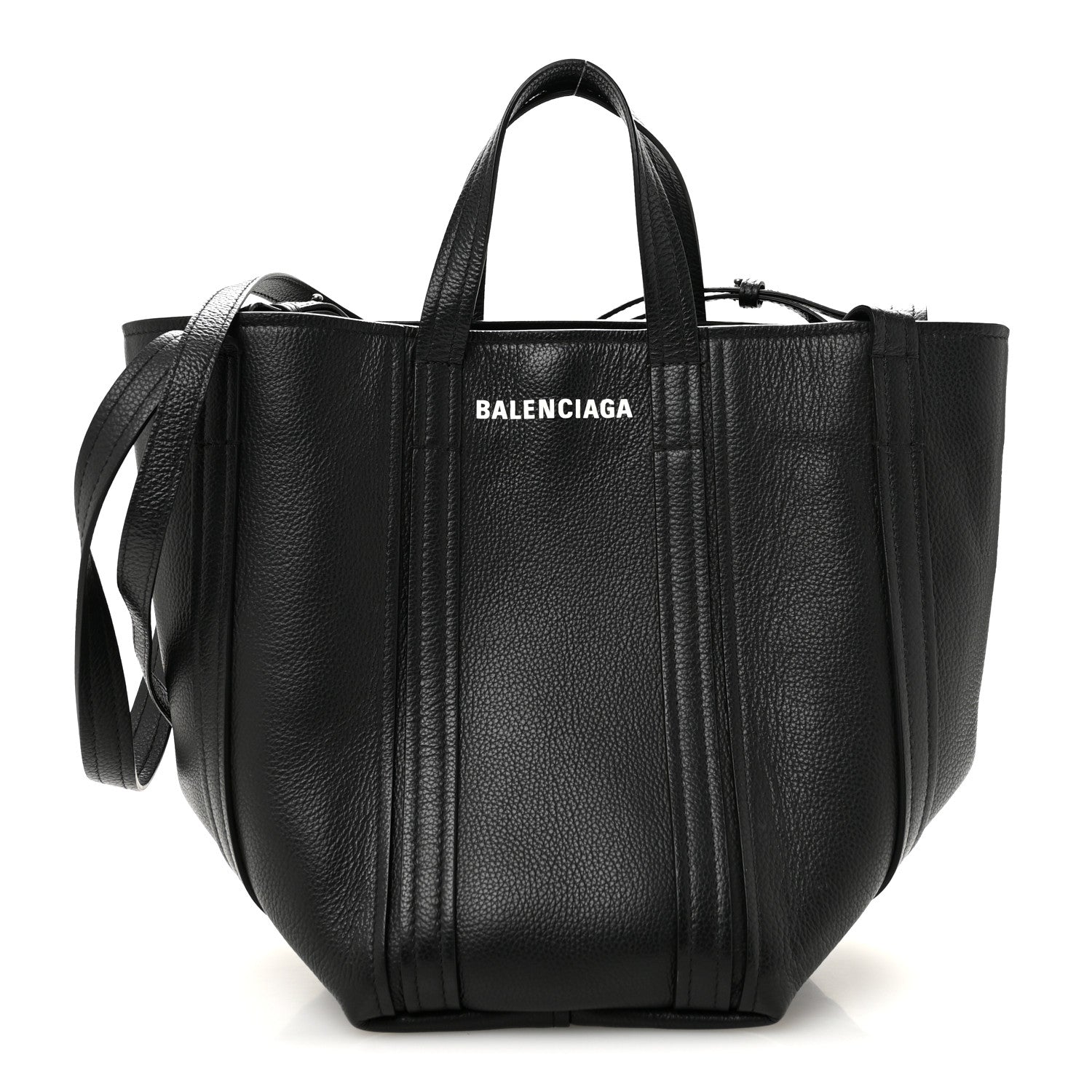 Balenciaga Grained Calfskin Small Everyday North South Shoulder Tote Bag Black 1 of 10