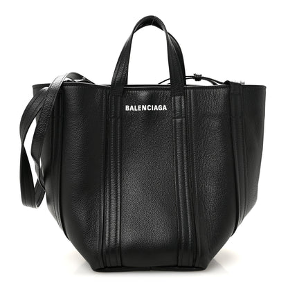 Balenciaga Grained Calfskin Small Everyday North South Shoulder Tote Bag Black 1 of 10