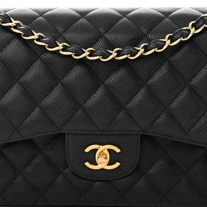 Chanel Caviar Quilted Jumbo Double Flap Black 8 of 11
