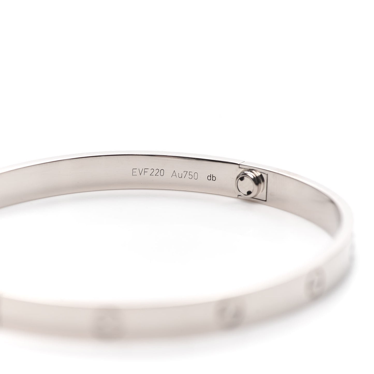 18K White Gold LOVE Bracelet 21