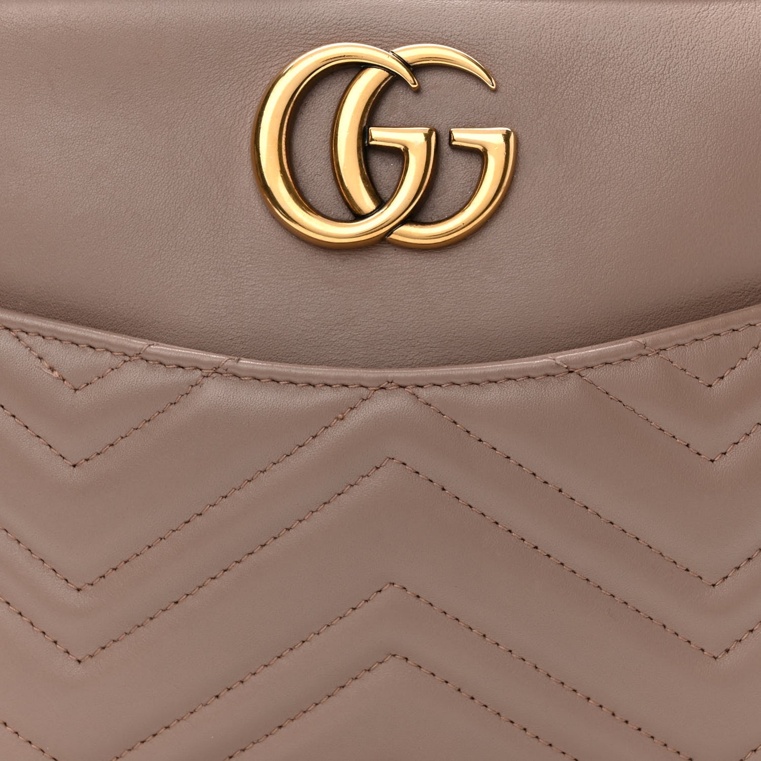 Gucci Calfskin Matelasse Medium GG Marmont Chain Shoulder Bag Porcelain Rose 8 of 11