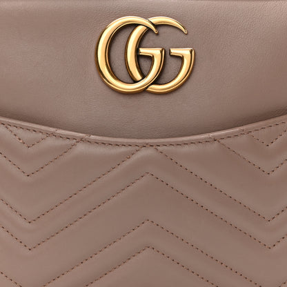 Gucci Calfskin Matelasse Medium GG Marmont Chain Shoulder Bag Porcelain Rose 8 of 11