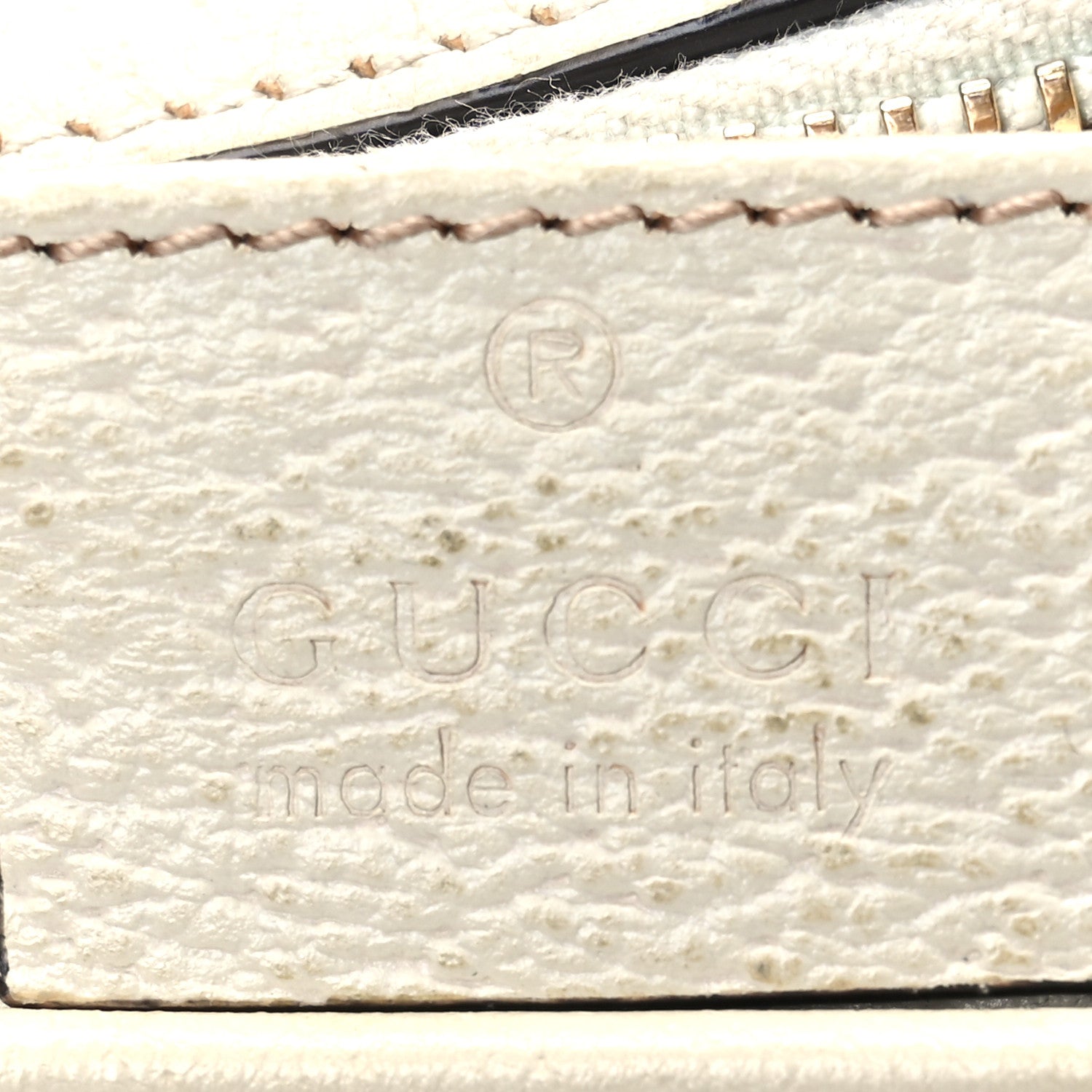Gucci GG Supreme Monogram Textured Calfskin Web Mini Ophidia Shoulder Bag Beige Ebony Mystic White 6 of 13