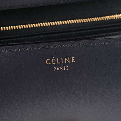 Celine Box Calfskin Medium Classic Box Flap Bag Navy 6 of 14