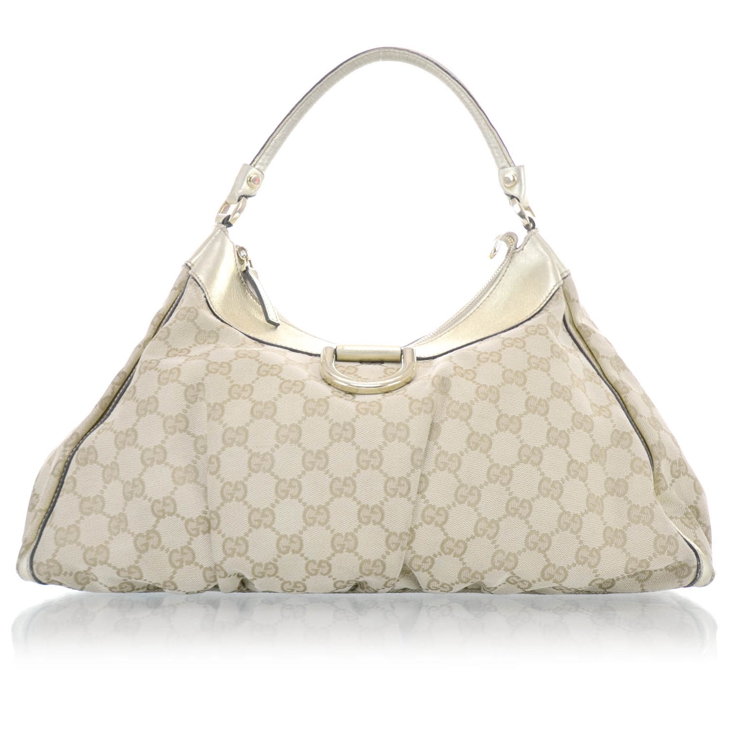 Monogram D Gold Hobo Metallic