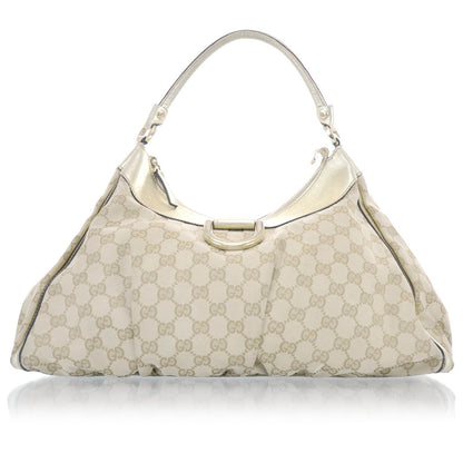 Gucci Monogram D Gold Hobo Metallic 1 of 14