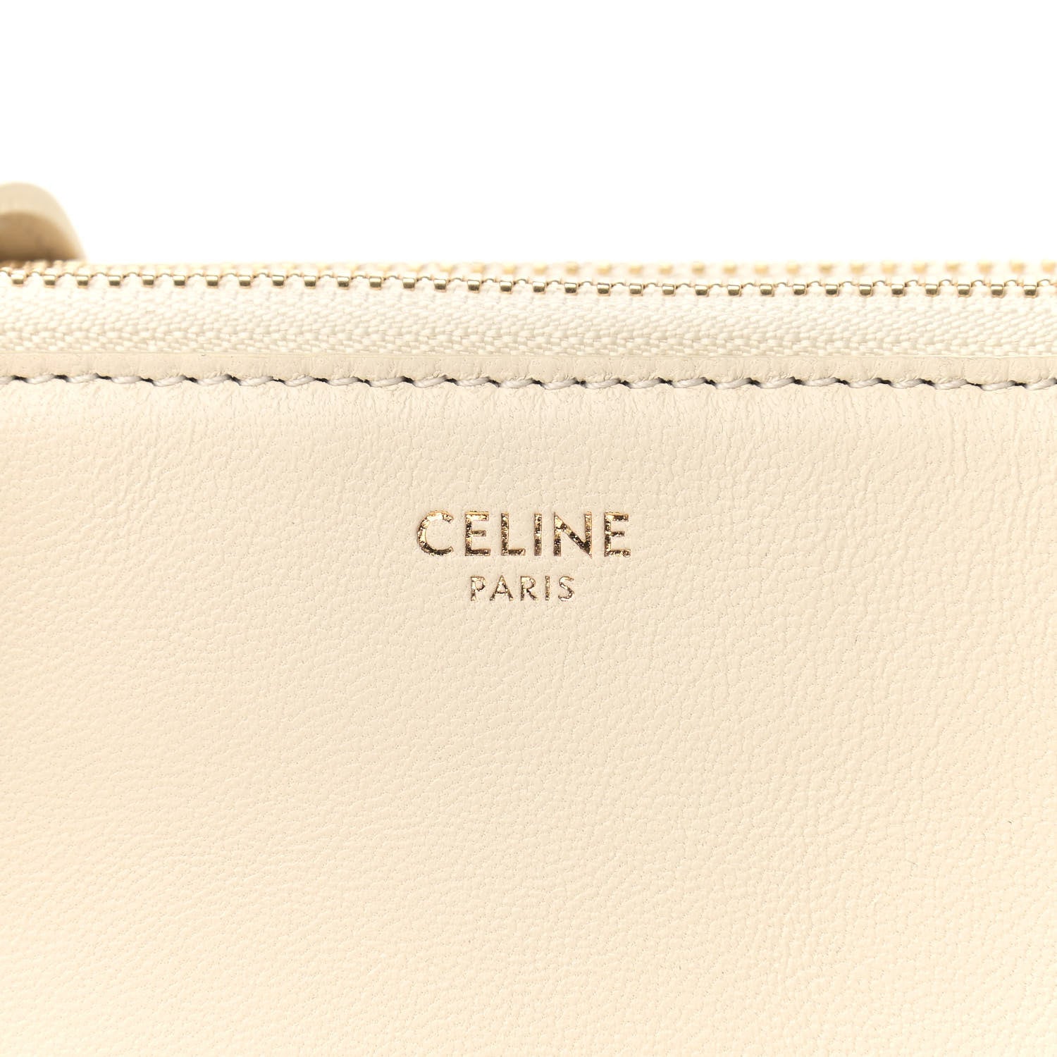 Celine Lambskin Small Trio Crossbody Bag Cream 7 of 11