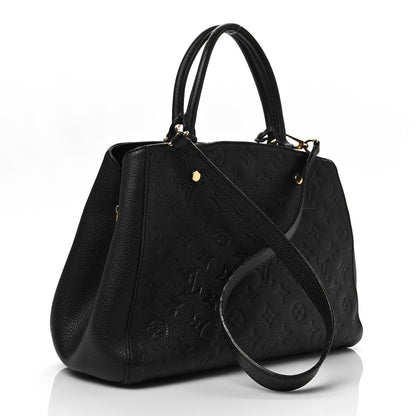 Louis Vuitton Empreinte Montaigne MM Black 3 of 8