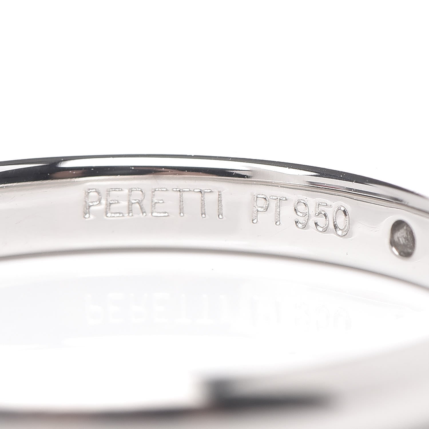 Tiffany Platinum Diamond Elsa Peretti Band Ring 60 9 4 of 7