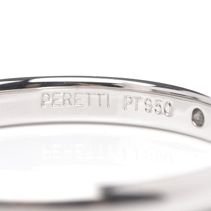 Tiffany Platinum Diamond Elsa Peretti Band Ring 60 9 4 of 7