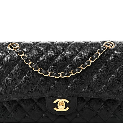 Chanel Caviar Quilted Medium Double Flap Black 7 of 10