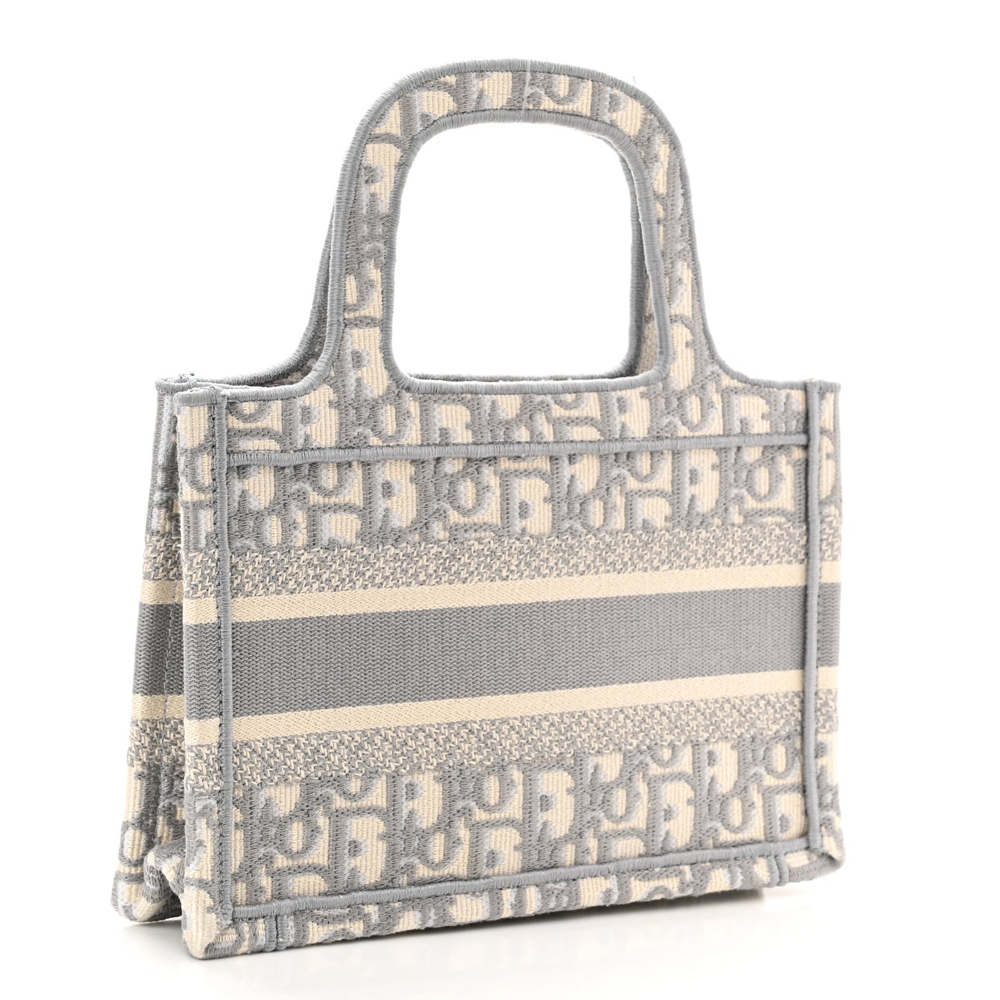 Oblique Mini Book Tote Grey Multicolor