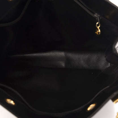 Chanel Lambskin Stitched Shopper Tote Black 5 of 13
