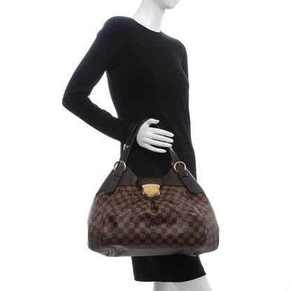 Louis Vuitton Damier Ebene Sistina GM 2 of 11