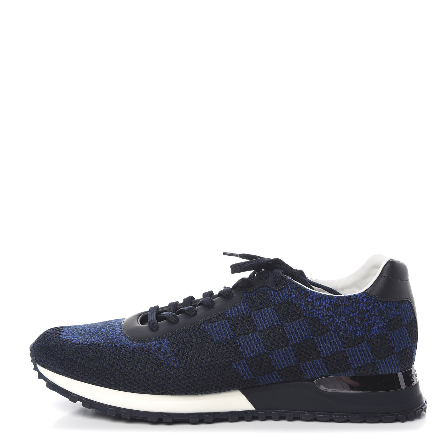Louis Vuitton Calfskin Damier Run Away Sneakers 9 Pacific Blue 1 of 9