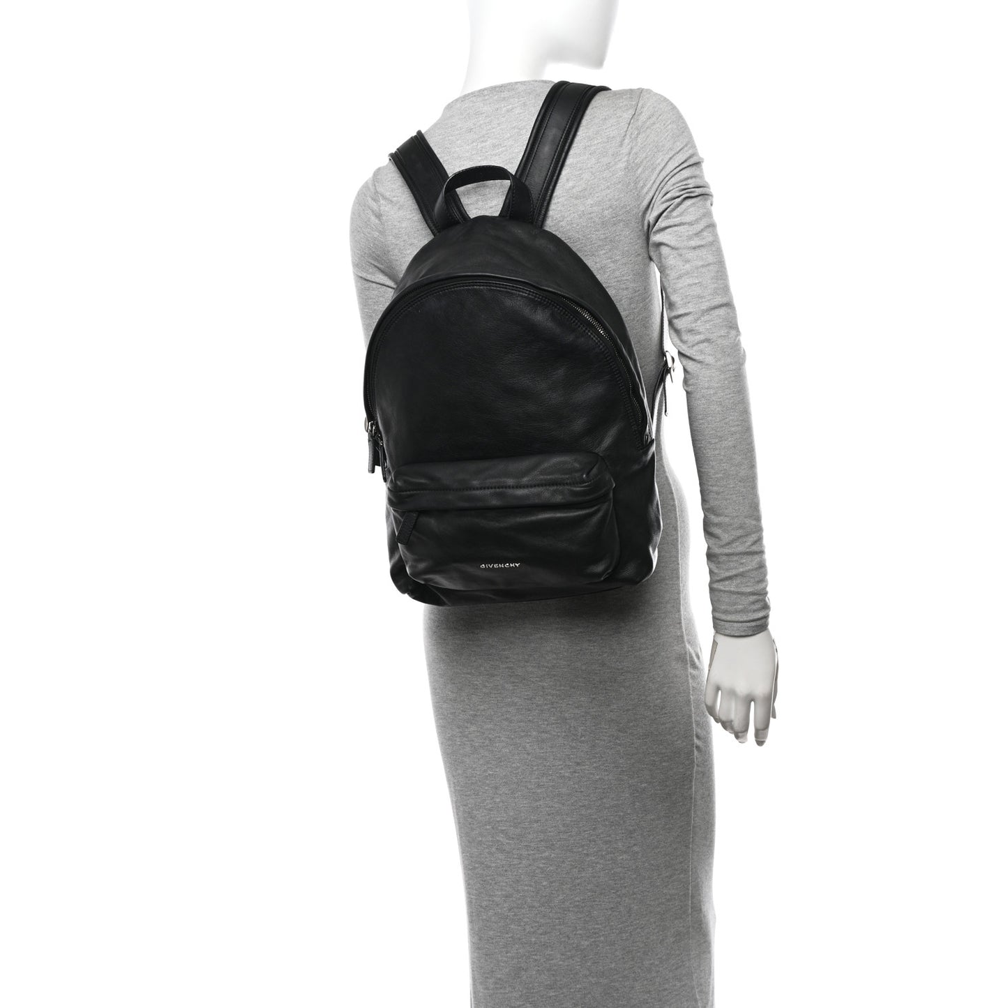 Smooth Calfskin Small Backpack Black