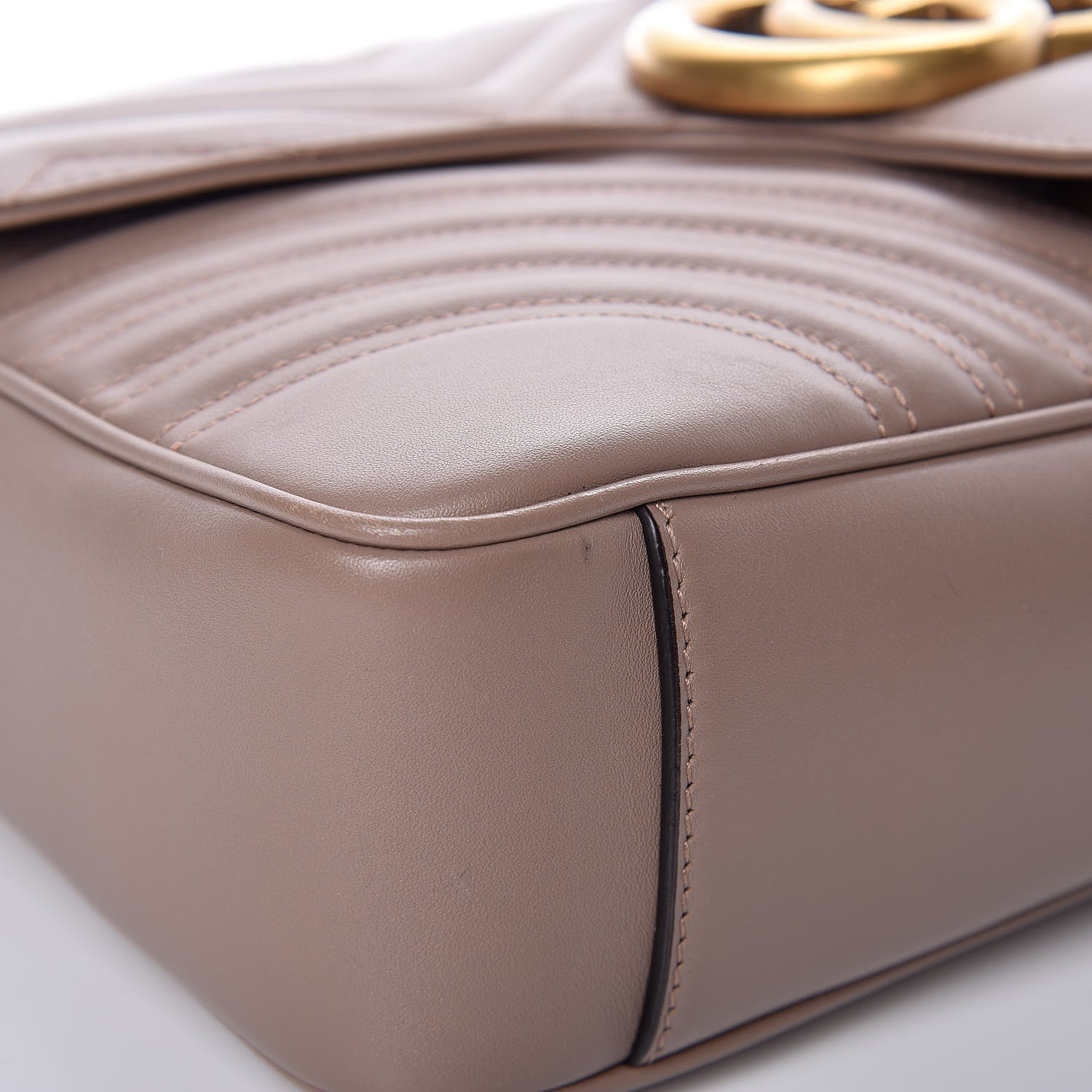 Gucci Calfskin Matelasse Medium GG Marmont Shoulder Bag Porcelain Rose 9 of 13