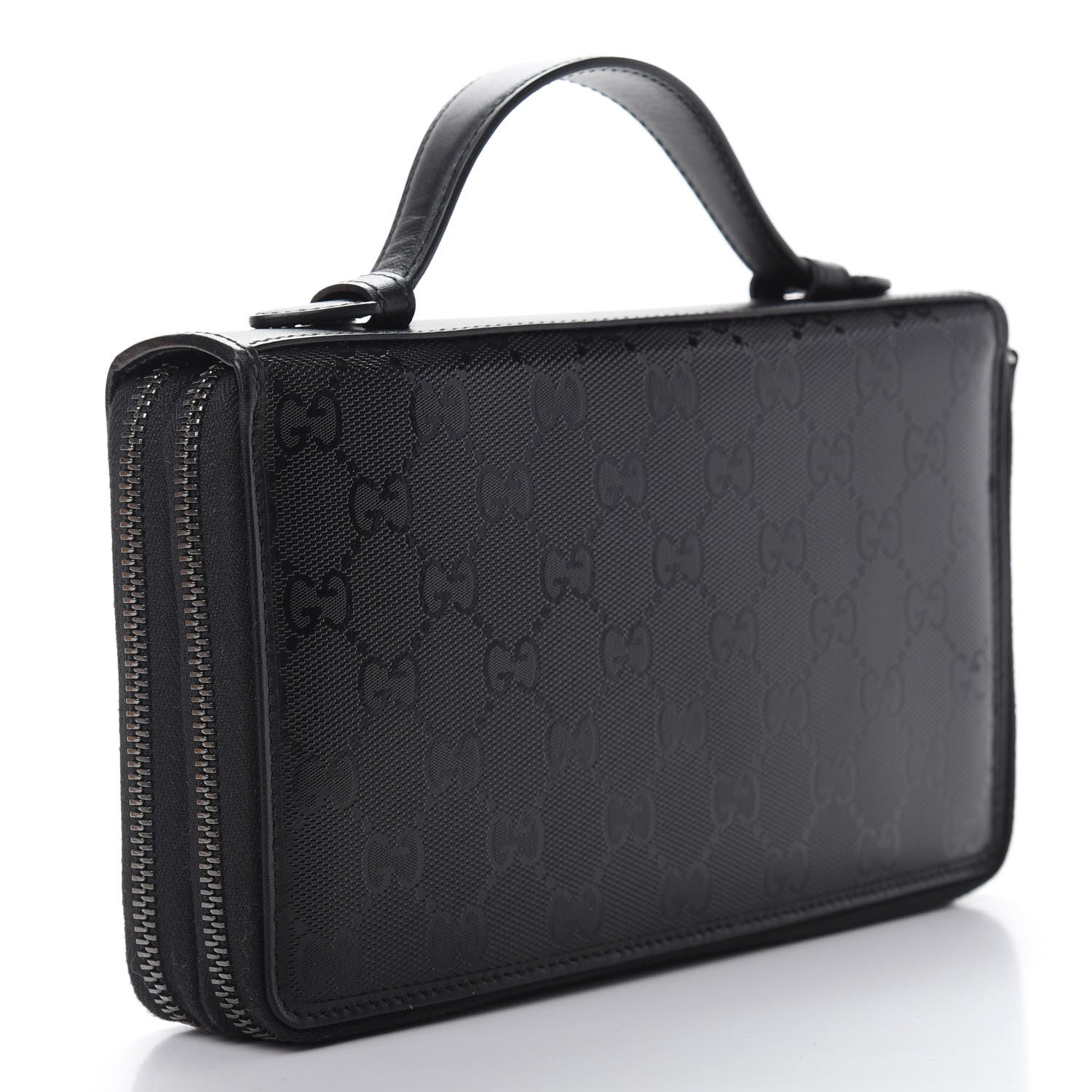 Gucci Imprime Monogram Travel Document Case Black 3 of 10