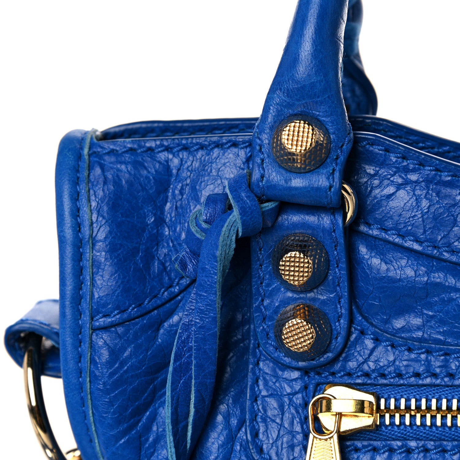 Balenciaga Agneau Giant 12 Gold Hardware Mini City Bleu Lazuli 12 of 15