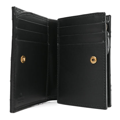 Gucci Calfskin Matelasse GG Marmont Card Case Wallet Black 5 of 8