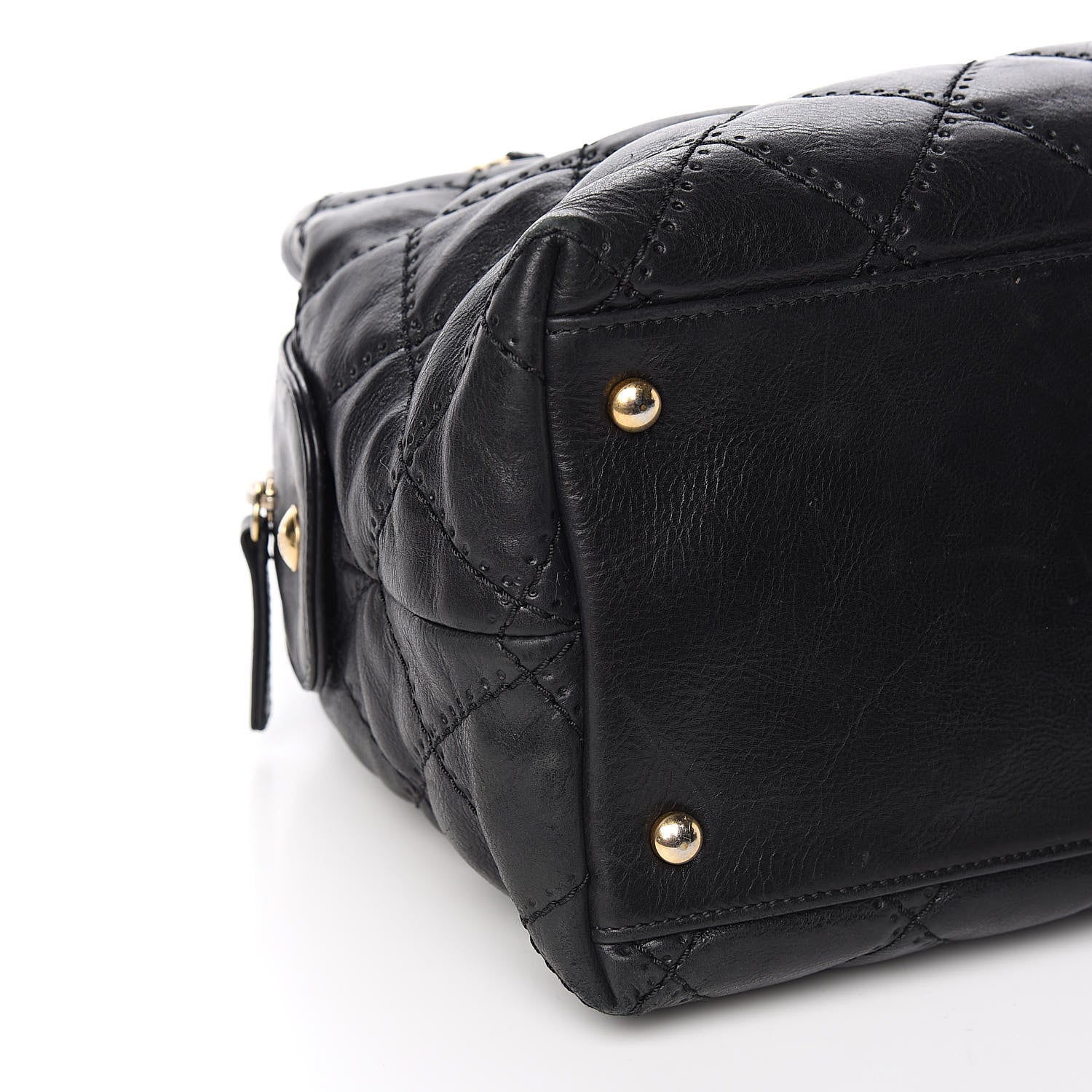 Chanel Calfskin Quilted Retro Chain Tote Black 10 of 14