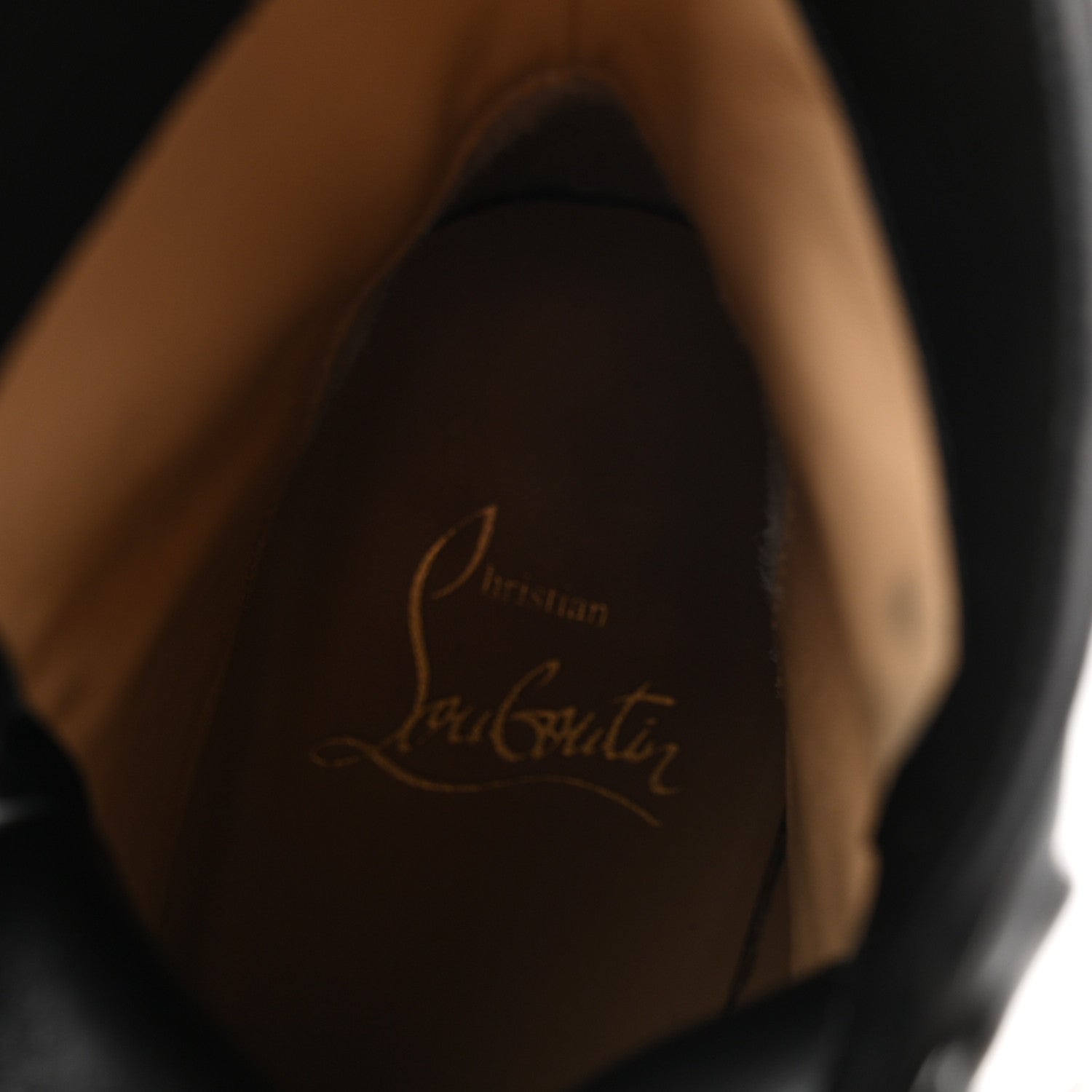 Christian Louboutin Calfskin Macademia 100 Combat Boots 37.5 Black 8 of 9