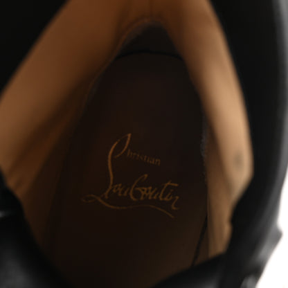 Christian Louboutin Calfskin Macademia 100 Combat Boots 37.5 Black 8 of 9