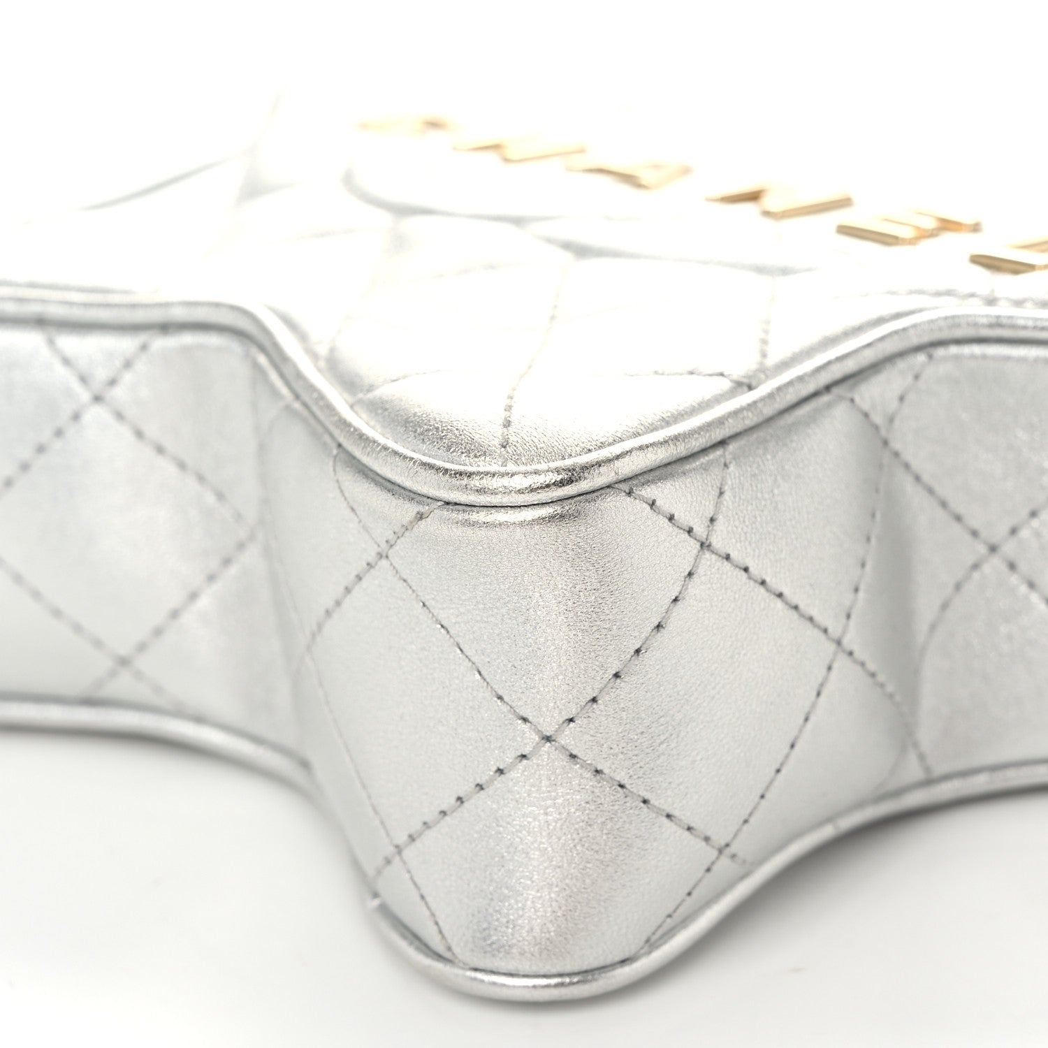 Chanel Metallic Lambskin Walk Of Fame Bag Silver 10 of 10