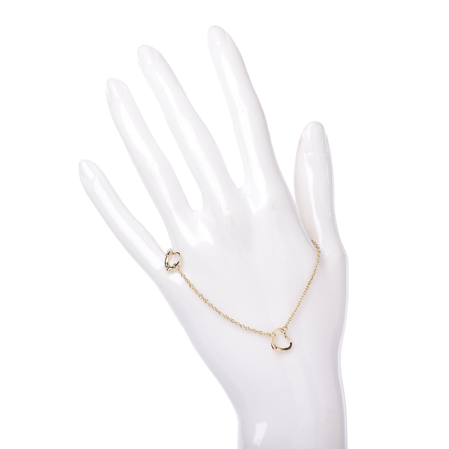 18K Yellow Gold Elsa Peretti 3 Open Heart Bracelet